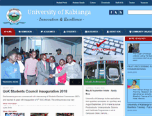 Tablet Screenshot of kabianga.ac.ke